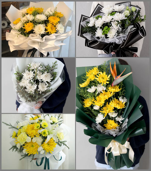 四川绵阳涪城区丰谷镇白事花束代送